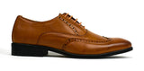 (Free Shipping) Men Classic Brogue Tan Business Casual Shoes - The Next Shopping Place37.com
