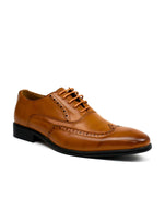 (Free Shipping) Men Classic Brogue Tan Business Casual Shoes - The Next Shopping Place37.com