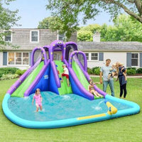 (Free Shipping) Summer Time Inflatable Water and Sand Park Mighty Bounce House with Large Pool - The Next Shopping Place37.com