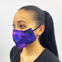 (Free Shipping) Purple Flowers Face Cover - The Next Shopping Place37.com