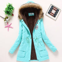 ( Free Shipping) new winter women jacket medium-long thicken plus size 4XL outwear hooded wadded coat slim parka cotton-padded jacket overcoat - The Next Shopping Place37.com