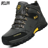 ( Free Shipping) Brand Men Winter Snow Boots Warm Super Men High Quality Waterproof Leather Sneakers Outdoor Male Hiking Boots Work Shoes - The Next Shopping Place37.com