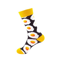 (Free Shipping) Women Socks Funny Cute Cotton Omelette skateboard Socks Hamburger Happy Avocado Fruit Egg Socks Christmas Gift - The Next Shopping Place37.com