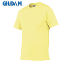 (Free Shipping) GILDAN Solid color T Shirt Mens Black And White 100% cotton T-shirts Summer Skateboard Tee Boy Skate Tshirt Tops European size - The Next Shopping Place37.com