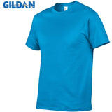 (Free Shipping) GILDAN Solid color T Shirt Mens Black And White 100% cotton T-shirts Summer Skateboard Tee Boy Skate Tshirt Tops European size - The Next Shopping Place37.com