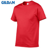 (Free Shipping) GILDAN Solid color T Shirt Mens Black And White 100% cotton T-shirts Summer Skateboard Tee Boy Skate Tshirt Tops European size - The Next Shopping Place37.com