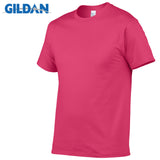 (Free Shipping) GILDAN Solid color T Shirt Mens Black And White 100% cotton T-shirts Summer Skateboard Tee Boy Skate Tshirt Tops European size - The Next Shopping Place37.com