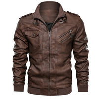 (Free Shipping) Men's Leather Jacket Casual Motorcycle Removable Hood Pu Leather Jacket New Male Oblique Zipper - The Next Shopping Place37.com
