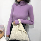 (Free Shipping) Winter Women KnittedPullover Sweater Long Sleeve Turtleneck Slim Soft Warm - The Next Shopping Place37.com