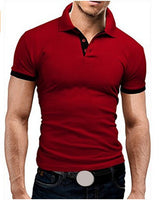 (Free Shipping) Summer New Men's T-shirt Lapel Casual Short-sleeved Stitching T-shirt - The Next Shopping Place37.com