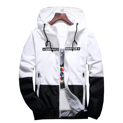 (Free Shipping) Spring Autumn Men's Jackets Hip Hop Jacket Windbreaker Hooded Casual Zipper Male Retro Vintage Streetwear Jackets,TA316 - The Next Shopping Place37.com