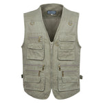 (Free Shipping) New Male Casual Summer Big Size Cotton Sleeveless Vest With Many 16 Pockets Men Multi Pocket Photograph Waistcoat - The Next Shopping Place37.com