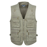 (Free Shipping) New Male Casual Summer Big Size Cotton Sleeveless Vest With Many 16 Pockets Men Multi Pocket Photograph Waistcoat - The Next Shopping Place37.com