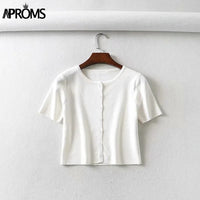 (Free Shipping) Women Knitted Cardigan Winter Long Sleeve Basic Casual Short Jumper Top - The Next Shopping Place37.com