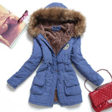 ( Free Shipping) new winter women jacket medium-long thicken plus size 4XL outwear hooded wadded coat slim parka cotton-padded jacket overcoat - The Next Shopping Place37.com