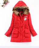 ( Free Shipping) new winter women jacket medium-long thicken plus size 4XL outwear hooded wadded coat slim parka cotton-padded jacket overcoat - The Next Shopping Place37.com