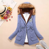 ( Free Shipping) new winter women jacket medium-long thicken plus size 4XL outwear hooded wadded coat slim parka cotton-padded jacket overcoat - The Next Shopping Place37.com