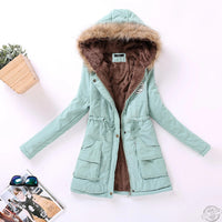 ( Free Shipping) new winter women jacket medium-long thicken plus size 4XL outwear hooded wadded coat slim parka cotton-padded jacket overcoat - The Next Shopping Place37.com