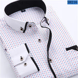 Men Slim Fit Casual Long Sleeved Printed Shirt (Free Shipping) - The Next Shopping Place37.com