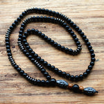 Men's Hematite Carving Black Bead Necklace (Free Shipping) - The Next Shopping Place37.com