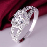 (FREE SHIPPING) Women Chic Sterling Silver Crystal Heart Ring - The Next Shopping Place37.com
