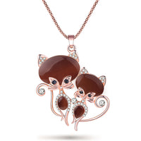 (FREE SHIPPING) Bonsny Cat Necklace Long Pendant  Brand Crystal Chain - The Next Shopping Place37.com