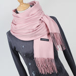 (FREE SHIPPING) Women cashmere scarfs with tassel lady winter thick warm - The Next Shopping Place37.com