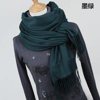 (FREE SHIPPING) Women cashmere scarfs with tassel lady winter thick warm - The Next Shopping Place37.com