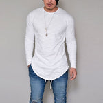 (Free Shipping) Men Long Sleeve Elastic T Shirts Fit Top Tee - The Next Shopping Place37.com