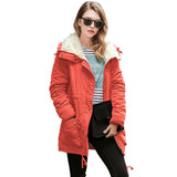 (Free Shipping) Woman turn-down Collar Drawstring Waist Warm Casual Long Coat Outwear Winter Women Coat Jacket - The Next Shopping Place37.com